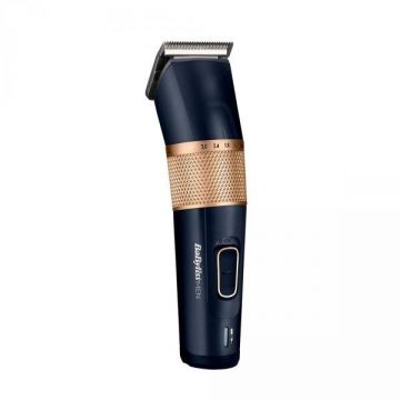 Babyliss Masina de tuns fara fir BaByliss E986E, baterie litiu-ion, cu lame din carbon titan, Auriu/Negru