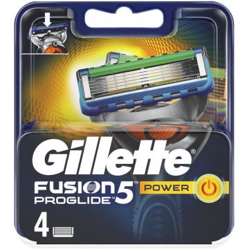 Gillette Rezerve aparat de ras Fusion ProGlide Power, 4 buc