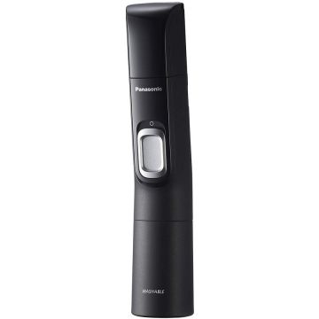 Panasonic Trimmer pentru nas si urechi Panasonic ER-GN300-K503, Baterii, Wet & Dry, Lavabil, Negru/Argintiu