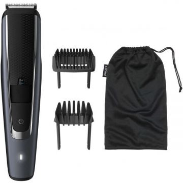 Philips Aparat de tuns barba Philips BT5502/15, 40 de setari, 0.4-20 mm, Negru