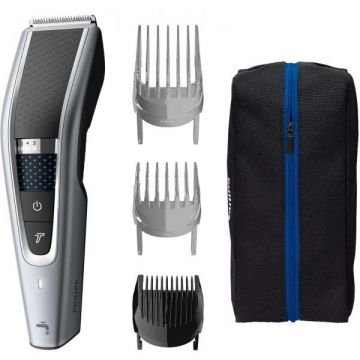 Philips Aparat de tuns Philips HC5630/15, 0.5-28 mm, 28 trepte, Litiu Ion, Lavabil, Argintiu