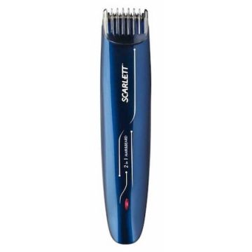 Scarlett Trimmer Scarlett SCHC63C57 pentru păr și barbă, 8W, timp de funcționare 45 minute, baterie de 800 mAh, albastru
