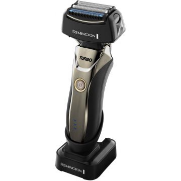 Aparat de ras Remington Power Advanced F9200, Mod Turbo, 2 trimmere (Negru/Argintiu)