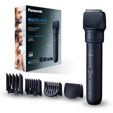 Aparat de tuns Panasonic MultiSHAPE ER-CKL2-A301, acumulator, autonomie 70min, quick charge 1H, 58 de setări de lungime, Negru