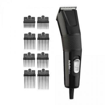 Aparat de tuns si aranjat parul/ barba BaByliss E756E, Power Hair Clipper, 8 accesorii