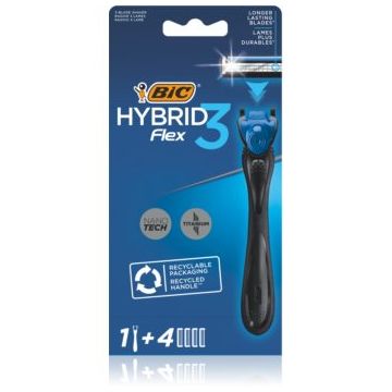 BIC FLEX3 Hybrid aparat de ras + lame de rezervă