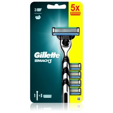 Gillette Mach3 Aparat de ras + rezervă lame