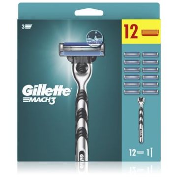 Gillette Mach3 Aparat de ras + rezervă lame