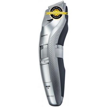 Trimmer pentru barba si par corporal Panasonic ER-GC71-S503, 39 de trepte de ajustare intre 1 si 20 cm, Argintiu