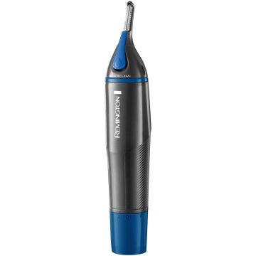 Trimmer pentru nas si urechi Remington Nano Series NE3850, Active Blade Clean (Negru/Albastru)