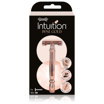 Wilkinson Sword Intuition Rose Gold Razor Aparat de ras + rezervă lame 10 bucati