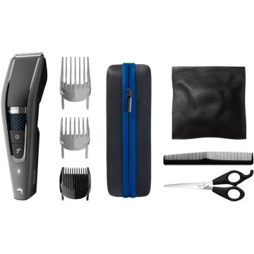 Aparat de tuns Philips HC7650/15 cu Tehnologie DualCut, 0.5-28 mm, Lavabil, 28 setari lungime, Baterie Litiu-Ion,