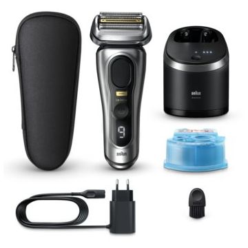 Braun Series 9 PRO+ 9567cc Aparat de bărbierit electric cu stație pentru curățare și încărcare