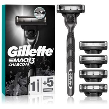 Gillette Mach3 Charcoal Aparat de ras + rezervă lame