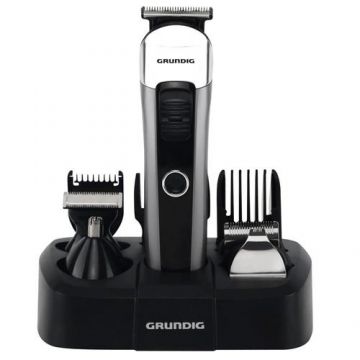 Masina de tuns barba/par Grundig GMS3240, Autonomie 50 min (Negru/Argintiu)