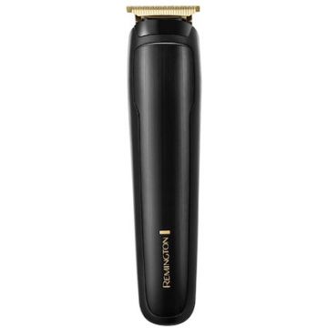 REMINGTON Set de tuns barba si parul Remington T-Series MB7050, 12 in 1, 5h autonomie, Turbo, Negru/Auriu