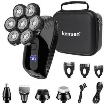 Aparat De Ras Electric 5 in 1 Cu Cap 7D Negru