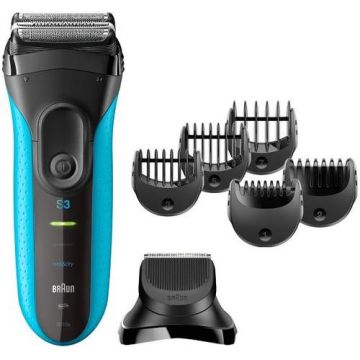Aparat de ras electric Braun Shave&Style 3010BT 3 in 1, Wet&Dry (Negru/Albastru)