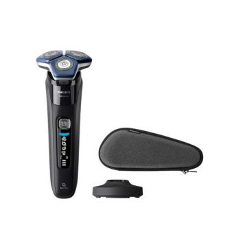 Aparat de ras electric Philips Shaver Seria 7000 S7886/35, Wet&Dry, SkinIQ, Bluetooth, Autonomie 60 minute, 5 W (Gri)