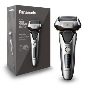 Aparat de ras Panasonic ES-LV69-S803, 5 lame, inchJapanese Blade Technologyinch, Trimmer, Senzor pentru barba, 50min autonomie Li-Ion, Wet & Dry, Cap Flexibil 16D, Negru