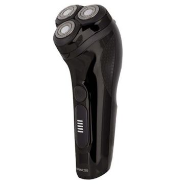 Aparat de ras rotativ SENCOR SMS4210BK, autonomie 50 de minute,  cutite din otel inoxidabil (Negru)