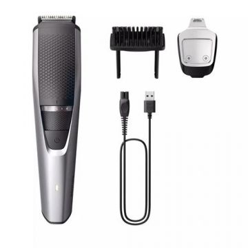 Aparat de tuns barba Philips BT3239/15, Sistem inovator Lift & Trim, Lame din oțel inoxidabil de la 0,5 la 10 mm (Argintiu/Gri)