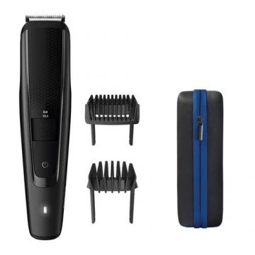 Aparat de tuns barba Philips Seria 5000 BT5515/70, Acumulator, 40 setari lungime, Autonomie 90 min (Negru)