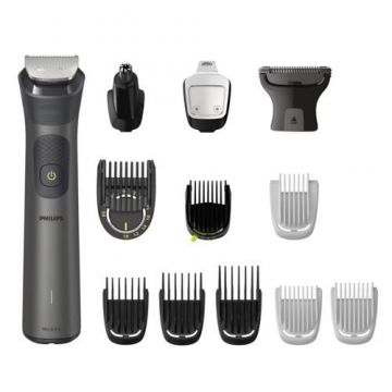 Aparat de tuns multifunctional 13 in 1 Philips Multigroom Series 7000 MG7920/15, Acumulator, Autonomie 120 min, Rezistent la apa, 3 peipteni (Negru)