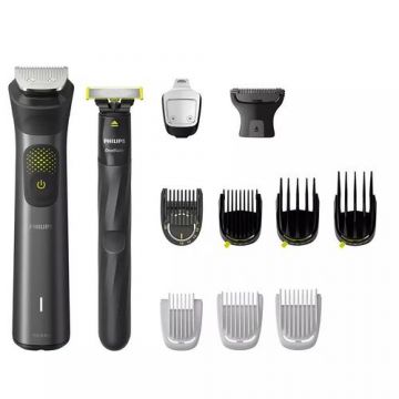 Aparat de tuns multifunctional 13 in 1 Philips Multigroom Series 9000 MG9540/15, acumulator, autonomie 120 min (Negru)