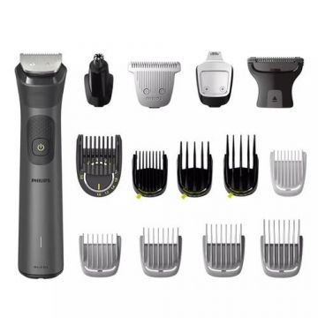 Aparat de tuns multifunctional 15 in 1 Philips Multigroom Series 7000 MG7950/15, acumulator, autonomie 120 min (Negru)