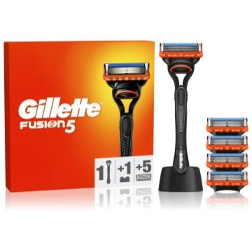 Gillette Fusion5 aparat de ras cu suport + lame de rezervă