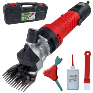 Masina de tuns oi Mencoza,   Lider, 1100W, electrica, 5 viteze, accesosii incluse, 3000rpm, lame ascutite laser