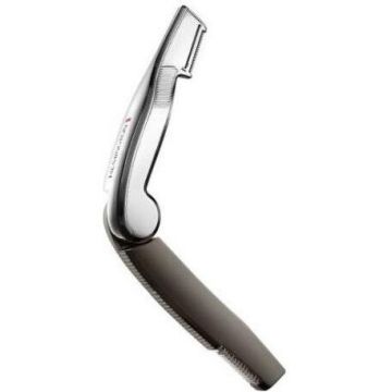 Trimmer Pliabil Pentru Barba Lama Swith-Blade 1inch Baterii AAA Finisaj Cromat Negru/Argintiu