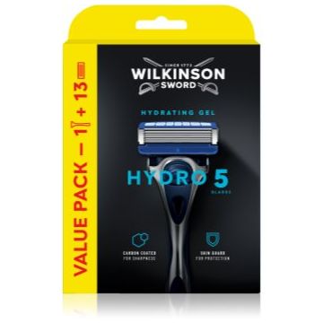 Wilkinson Sword Hydro5 Skin Protection Regular aparat de ras + rezervă 13 buc