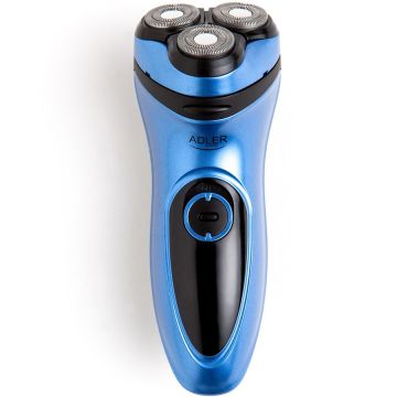 ADLER Aparat de ras Adler AD 2910, trimmer, 3 capete independete, autonomie 60 minute, husa calatorie, Albastru