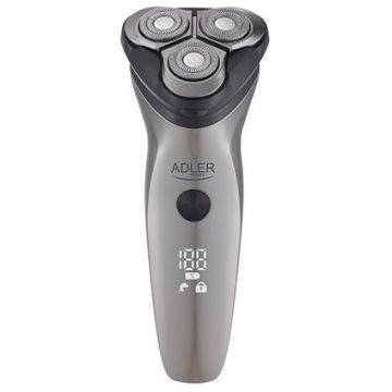 ADLER Aparat De Ras Adler AD 2945, Trimmer IPX7, Display LED Acumulator, Negru