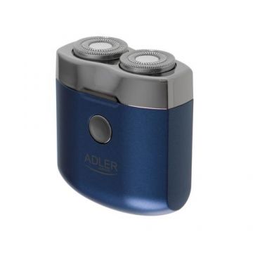 Aparat de ras electric Adler AD 2937, Autonomie 35 minute, USB-C, Lavabil (Albastru)