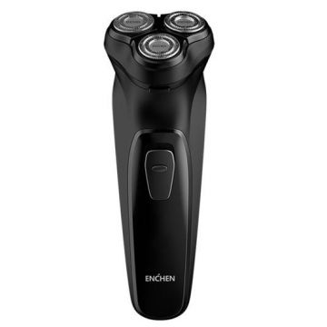 Aparat de ras electric ENCHEN Electric Shaver Blackstone-C, Uscat si umed, 3 capete independente, motor 5W (Negru)