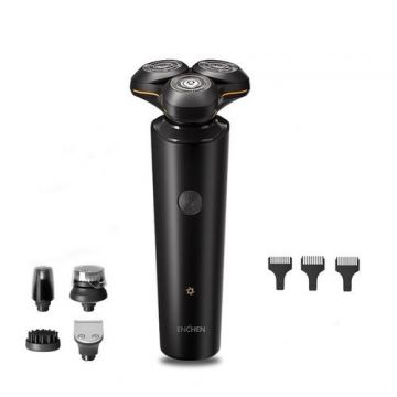 Aparat de ras electric ENCHEN Electric Shaver X8S-C, Uscat si umed, 5 capete independente, motor 5W, 600mAh (Negru)