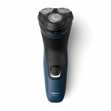 Aparat de ras electric Philips Seria 1000 S1134/00, Autonomie 30 minute, 55000 taieri pe minut, Lavabil (Albastru)
