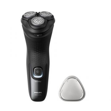 Aparat de ras electric Philips Seria 3000X Wet&Dry X3051/00, Autonomie 45 minute, Capete Flex 4D, IPX7, Lame PowerCut (Negru)