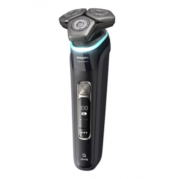 Aparat de ras electric Philips Seria 9000 S9976/55, Autonomie 60 minute, Senzor Pressure Guard, Afisaj OLED (Negru)
