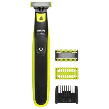 Aparat De Ras Norelco OneBlade QP2824/20 Cu Folie Fata Si Corp Trimmer Gri/Lime