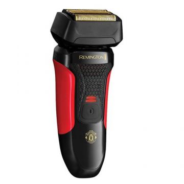 Aparat de ras Remington Style Series F4 Manchester United Edition F4005, ConstantContour, ControlCut, 100% rezistent la apa, Negru/Rosu