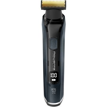 Aparat de tuns, conturat si ras Rowenta Forever Sharp Ultimate TN6204E0, autonomie 120 min, 18 setari, accesoriu ras barba si parul corporal, wet & dry, negru
