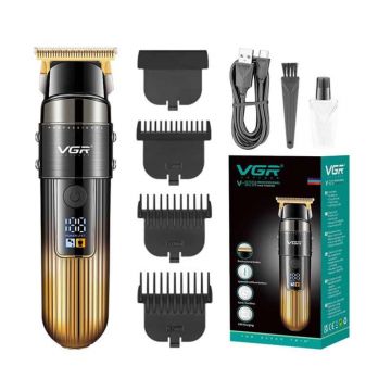 Aparat de tuns fara fir - Model VGR V-929 - Lame din otel, Afisaj LED