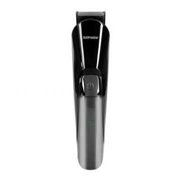 Aparat de tuns Goldmaster GM-8106, Lame otel, Incarcare rapida, Lithium-Ion 600 mAh (Negru/Gri)