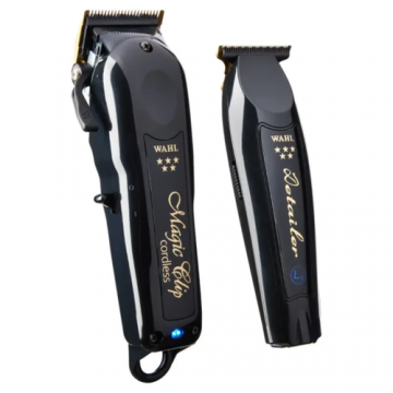 Aparat de tuns WAHL Barber Combo, Autonomie 100 minute, 0.5-1.2 mm (Negru)