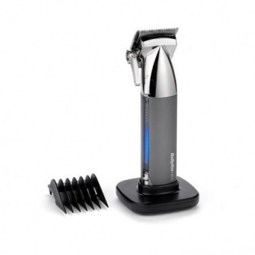 Babyliss Aparat de tuns si aranjat barba BaByliss E996E, Super-X Metal, 12 accesorii, 3 ore, 1,5-25mm, Otel japonez, Argintiu