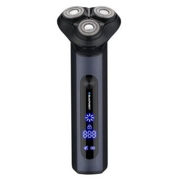 Blaupunkt Aparat de ras cu 3 capete, Blaupunkt, Incarcare prin USB-C, Rezistent la apa, Autonomie 200 min, Negru